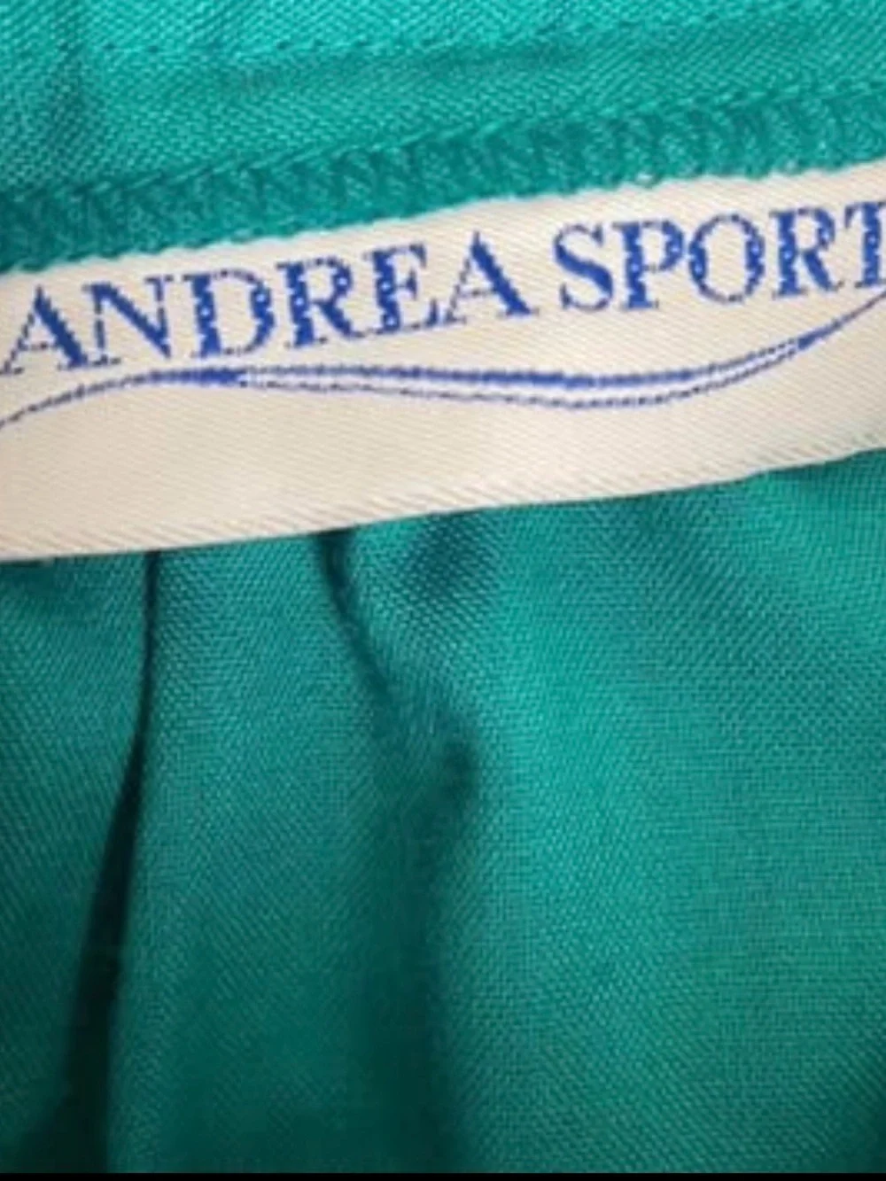 Vintage Teal & Navy Matching Two-Piece Set Size S | Retro Blouse + Skirt